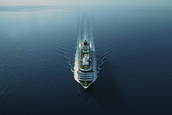 Crystal Serenity drone shot
