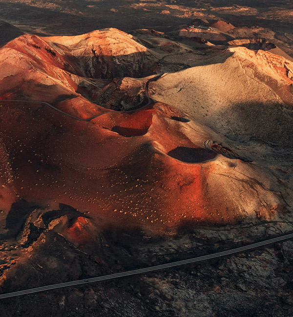 Volcanoes and salt flats